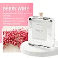 Berry Wine reed diffuser in a square glass bottle with wooden stopper for home - Berry Wine