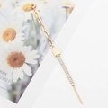 Gouden slotarmband met diamanten ketting van hoogwaardig roestvrij staal - Goud Wit Zirkoon