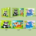Puzzle magnetico animali livello 1 per bambini con motivi panda, tigre ed elefante - Livello 1 Animali [Libro Magnetico 3-in-1] 2 anni+