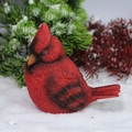 Realistisch rood kardinaal vogelbeeldje voor kerstversiering en winterse decoratie - Decorative Figurines / Rood