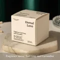 Earl Grey and Cucumber scented candle in cream box with 14g net weight and 4h burn time - Eternal Love (Single Candle - Earl Grey & Cucumber)