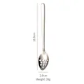 Baby stainless steel scraping spoon with creative triangular holes for food prep - 304 Stainless Steel Mud Pressing Spoon