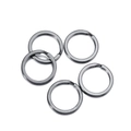 Five gunmetal plated split rings for DIY keychains and jewelry making accessories - 25mm / Gunmetal