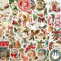 Set mit 56 Vintage-Weihnachtsstickern für DIY-Deko an Laptop, Gitarre und Koffern - Vintage Weihnachten Graffiti Stil