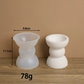 Double sphere silicone mold for DIY minimalist geometric candle holder or planter - Style 1 Geometric Candlestick