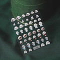 Puppy themed 3D nail art stickers TS-287 with poodle and bichon cartoon designs - Pet Puppy Series (TS-287)