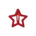 Horquilla de estrella para niños en acabado de laca roja brillante estilo BB - Rojo sólido brillante (46)