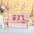 20 rotoli di nastro washi Sweet Jelly rosa e arancione con motivi a frutta e griglie - Serie di Gelatina Dolce / 20 Rotoli/Scatola
