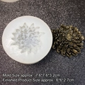 Moule en silicone 3D marguerite pour résine et savon fait main de 7,6 cm de large - Style Chrysanthème 15-825 / Transparent