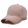Atmungsaktive Baseballkappe in Altrosa mit Mesh-Einsätzen und Sport-Logo - Rosa
