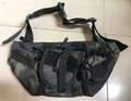 Waterproof tactical waist bag in jungle camouflage pattern with adjustable strap - One Size / Black CP Camouflage