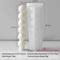 Spherical column spiral candle silicone mold with size 6.5x6.5x18.5cm and 196g weight - Ball Pillar DZ052