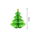 Decorazione a nido d'ape per albero di Natale da 29 cm in carta con stella dorata - Albero di Natale pino e cipresso / 29CM / Verde Erba
