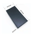 Dettaglio di una scatola regalo rettangolare nera con dimensioni di 90x50x20mm - Confezione Regalo Nera
