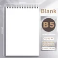 B5 spiral notebook with PP cover, 160 pages of white blank paper, 169x250mm size - Blank / B5 / Top-flip