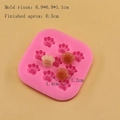 Stampo in silicone rosa con nove mini zampe di gatto per cioccolato DIY e dolci - Zampa di Gatto (8720) / Rosa