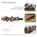 Floral cellulose acetate hair clip with rhinestones, 9.2cm length product dimensions - Brown Purple Multi