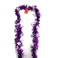 Ghirlanda natalizia viola con fiocchi di neve argentati per decorazioni festive di casa - Ghirlanda di Fiocchi di Neve Viola