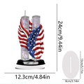9/11 Gedenken Acryl Diamantgemälde mit World Trade Center und US-Flagge Design - 9/11 Gedenktürme (Stil 15)