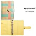 A6 Budgetplaner im gelb-grünen Karo-Design mit 6-Ring-Binder und 185x135mm Maßen - Nur Einzelhülle / Gelb-Grünes Karo