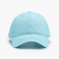Classic light blue cotton baseball cap for men and women with adjustable soft top - Adjustable / Lake Blue