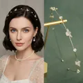 Cerchietto sottile dorato con farfalle in metallo e zirconi bianchi luminosi - Ape Dorata Strass Distanziati