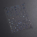 Holografische Laser-Nagelaufkleber mit goldenen Mond- und Sternmustern M-093 - Laser Holografisch