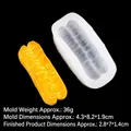 Stampo in silicone B160 per cruller di pasta fritta con dimensioni del prodotto incluse - 3# Bastoncino di Pasta Fritta Sottile Piccolo B160 Trasparente