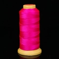 Durable rose red braided cord on spool for DIY jewelry making and bead threading - Hot Pink