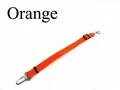Cintura di sicurezza arancione regolabile per cani con gancio rotante robusto - 47-70*2.5cm / Arancione