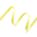 Glossy yellow satin ribbon with 1cm width, perfect for gift wrapping and DIY crafts - 1CM Single Sided Satin Ribbon [Tulip Yellow] 80 Yards