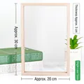 Minimalist wooden photo frame with single layer glass for DIY art and crafts - Single Layer 20x30cm