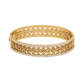 Elegant gold hollow flower bracelet featuring crystal rhinestones in a Tree of Life design - Geometric Hollow (5#)