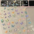 Adesivi per unghie a farfalla olografici con effetto laser cromato per manicure - Ala di Farfalla Olografica