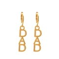 Retro golden DAD letter drop earrings for women with minimalist vintage design - DAD Style (02KC金M-404) / Gold