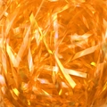 Iridescent orange raffia paper shred for gift box decoration with shiny PET finish - 50g/Pack / 3mm Holographic Orange