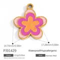 Hartvormige hanger van 18k goud roestvrij staal met exacte afmetingen en gewichtsinfo - PJ91429 (RVS Bedel)