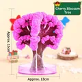 Roze magische kristallen kersenbloesemboom DIY creatief kerstcadeau decor 15x13cm - Grote Roze Blisterverpakking