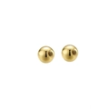 Pair of golden spherical jewelry accessories with screw thread for earrings and necklaces - 3mm Gold Bead Screw Cap