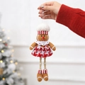 Ornamento omino di pan di zenzero in peluche con cappello da chef per albero di Natale - Omino di Pan di Zenzero Femmina