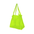 Neon green mesh beach bag with large capacity for children's toys and outdoor storage - Shopping Mesh Bag Neon Green 33x35x23cm