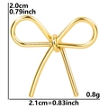 Gepolijste 18k gouden rvs strikhanger van 2,1cm breed voor het zelf maken van sieraden - Goud