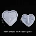 DIY bow knot heart-shaped resin storage box silicone mold with detailed dimensions - Heart Bow Storage Box