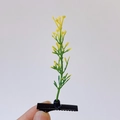Cute yellow sprout hair clip for women featuring a realistic creative plant design - Multi Fork Thin Leaf