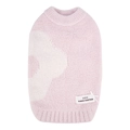 Pull rose pour animaux avec motif de cœur blanc et nœud pour petits chiens - XL / Rose Clair
