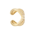Elegant crossover ear cuff with multi-layer pavé diamonds in a luxurious gold finish - Double Layer Cross Pave / Gold