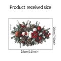 Dimensioni adesivo murale natalizio 28cm x 20cm con pupazzo di neve e pigne decorative - Pupazzo di neve Pigna / 20x28cm