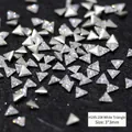White 3x3mm triangle 5A cubic zirconia rhinestones for nail art DIY decoration - White Triangle (H195-20#)