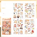 Set de 4 planches de stickers en PET imperméable avec motifs de chiens Corgi mignons - Corgi aux Jolies Fesses