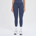 Navy blue high-waist yoga leggings with matte finish and skin-tight fit design - S / Bottoms / Dark Blue